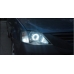 Фары тюнинг Dacia/Renault Logan 2006-2009 с линзами G5 и ангельскими глазками